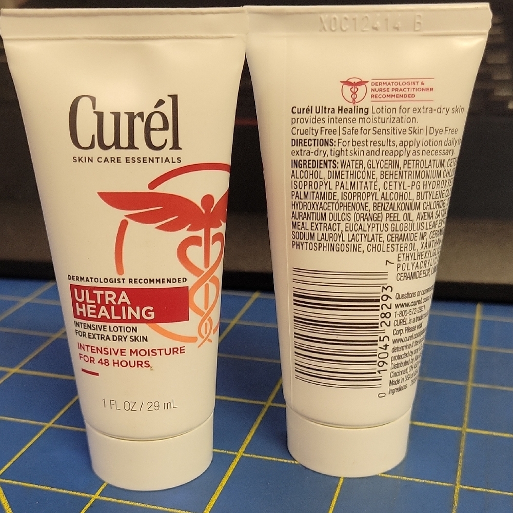 Lot of 2 Curél Ultra Healing Intensive Lotion 29ml Tubes